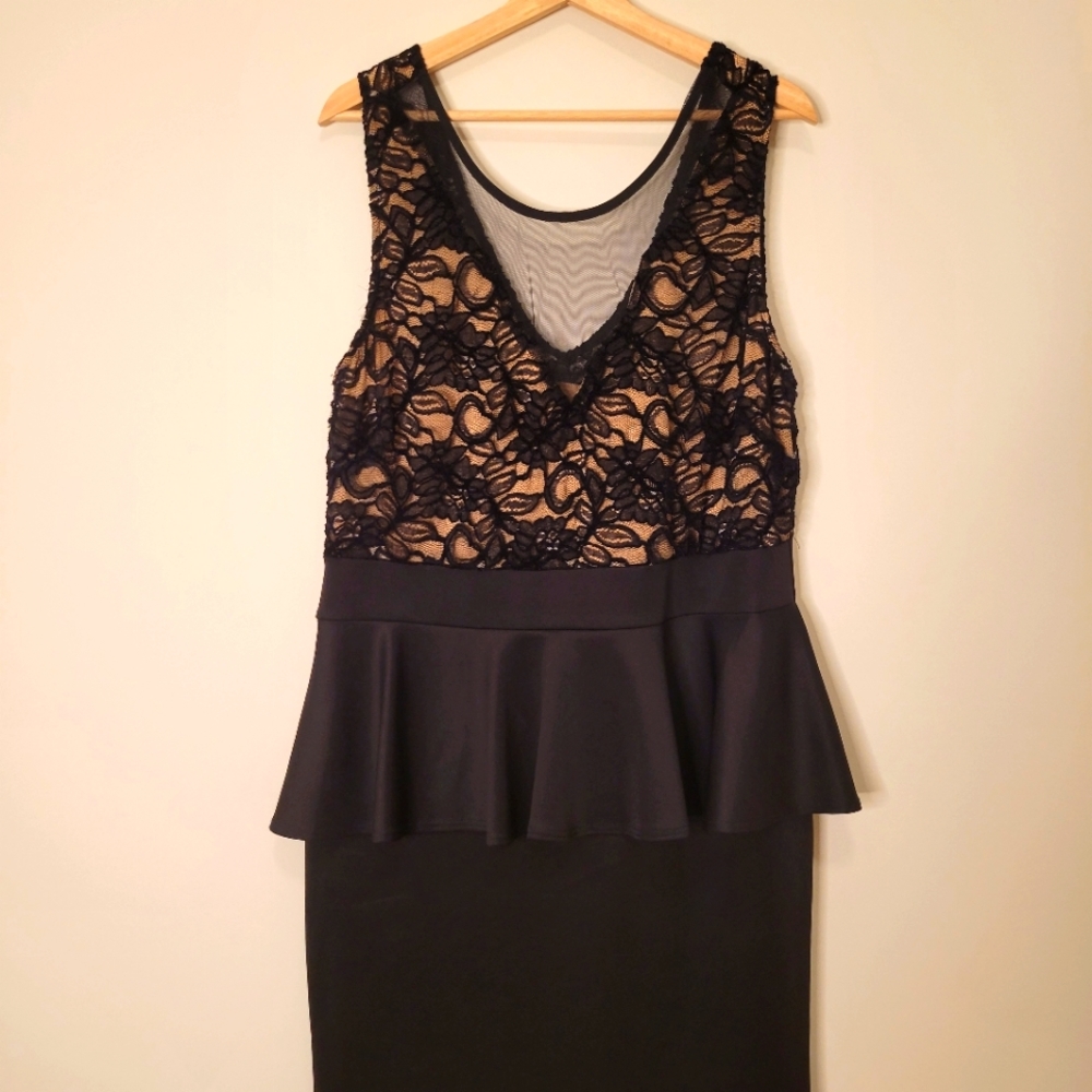 Deb Two Tone Lace Dress